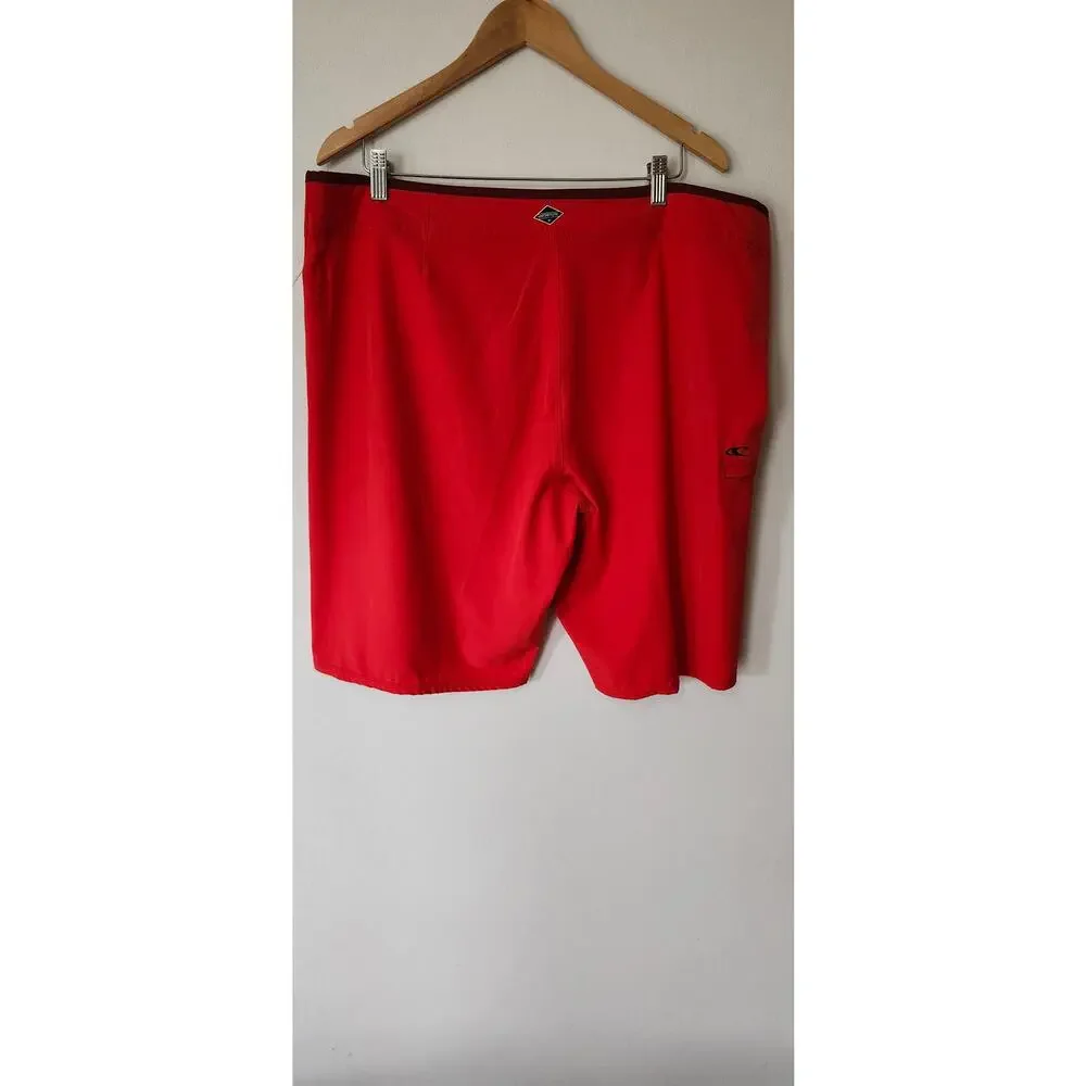 O'Neill Hyperfreak Boardshorts Lifeguard Red Men's Size 40 11